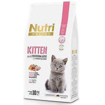 Nutri Feline 1 kg Orman Meyveli Somon Balıklı Taze Kümes Hayvanlı ve Ciğerli Düşük Tahıllı Glutensiz Yavru Kedi Maması