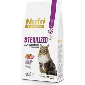 Nutri Feline 10 kg Adult Sterilised Kısırlaştırılmış Somonlu Kuru Kedi Maması