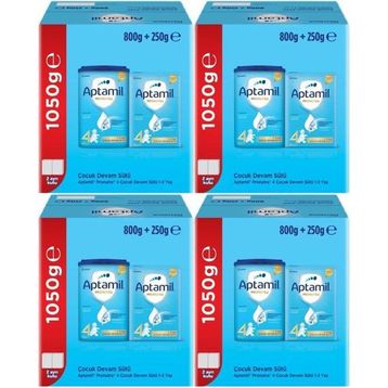 Nutricia Aptamil Pronutra No 4 800+250 gr 4 Adet 1-2 Yaş Devam Sütü