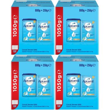Nutricia Aptamil Pronutra No 4 800+250 gr 4 Adet 1-2 Yaş Devam Sütü