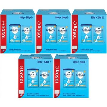 Nutricia Aptamil Pronutra No 4 800+250 gr 5 Adet 1-2 Yaş Devam Sütü