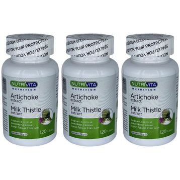 Nutrivita Artichoke Milk Thistle 3x120 Tablet