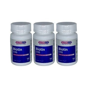 Nutrivita Biotin 5 mg 120 Tablet