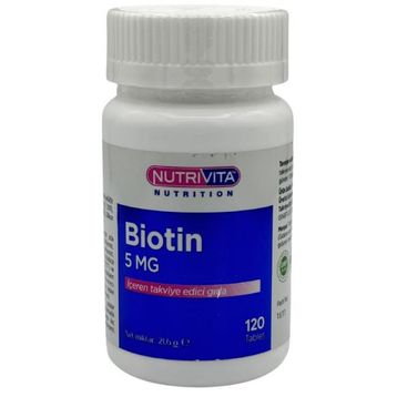 Nutrivita Biotin 5 mg 120 Tablet