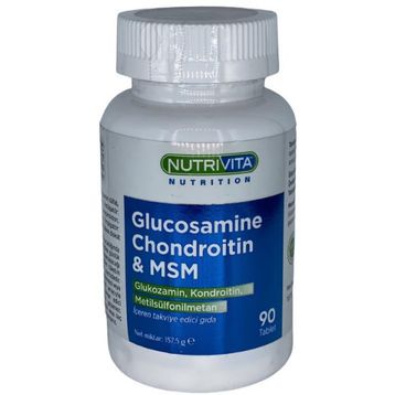 Nutrivita Glucosamine Chondroitin MSM İçeren 90 Tablet