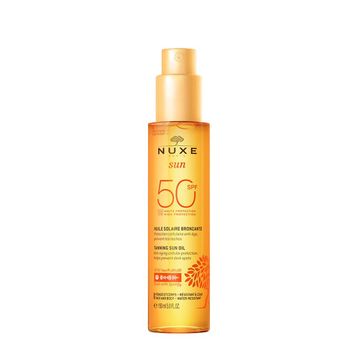 Nuxe Sun Huile Solaire SPF50 150 ml Bronzlaştırıcı Yüz ve Vücut Yağı