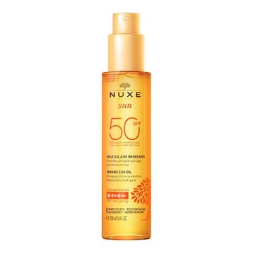 Nuxe Sun Huile Solaire SPF50 150 ml Bronzlaştırıcı Yüz ve Vücut Yağı