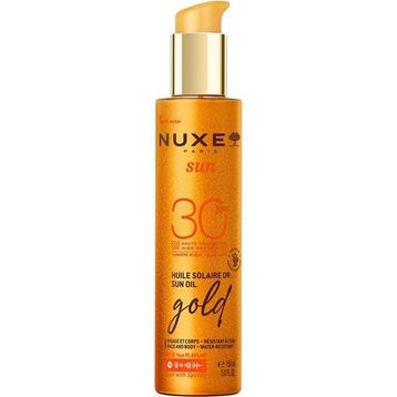 Nuxe Sun SPF30 150 ml Altın Işıltılı Bronzlaştırıcı Güneş Koruyucu Yağ