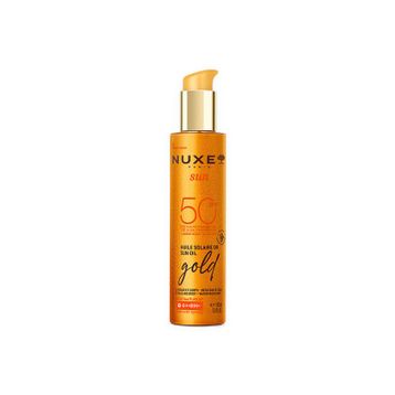 Nuxe Sun SPF50 150 ml Altın Işıltılı Bronzlaştırıcı Güneş Koruyucu Yağ