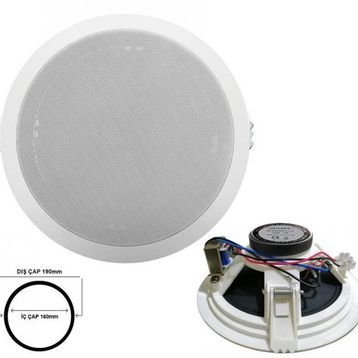 Nwork C-6T Trafolu 16 cm Alçıpan Tavan Hoparlör