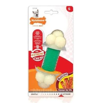 Nylabone Ec Double Action Domuz Pastırması Aromalı Köpek S Çiğneme Kemiği
