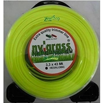 Nylgrass 6 Köşe Sarı 3,3 mm 43 mt Misina
