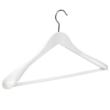 NYN Naturel Renk Ahşap 1 Adet Kalın Omuz Formlu Takım Elbise Askısı