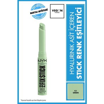 Nyx Professional Makeup 0.1 Green Pro Fix Stick Renk Eşitleyici