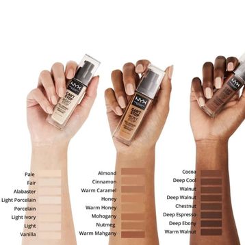 NYX Professional Makeup 6.5 Nude Can't Stop Won't Stop Full Coverage Fondöten