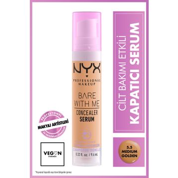 Nyx Professional Makeup Bare With Me 5.5 Medium Golden Kapatıcı Serum