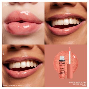 Nyx Professional Makeup Butter Gloss Bling 02 Dripped Out Işıltılı Dudak Parlatıcısı