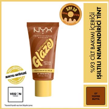 Nyx Professional Makeup Buttermelt Glaze Toffee Butta Işıltılı Nemlendirici Tint