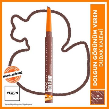 Nyx Professional Makeup Duck Plump Nude Flip Dolgun Görünüm Veren Dudak Kalemi