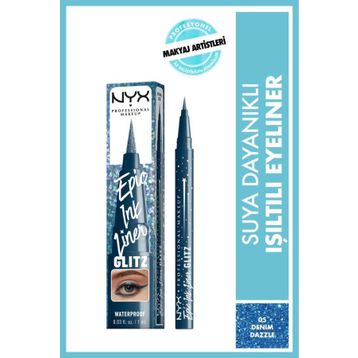 Nyx Professional Makeup Epic Ink Liner Denim Dazzle Glitz Eyeliner