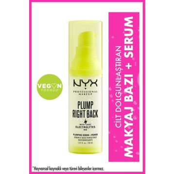 Nyx Professional Makeup Plump Right Back Makyaj Bazı+Serum