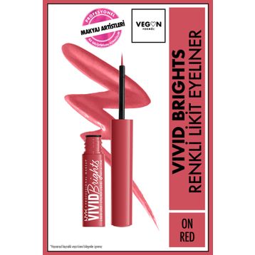 Nyx Vivid Brights On Red Likit Eyeliner