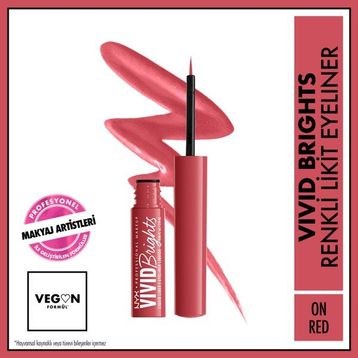 Nyx Vivid Brights On Red Likit Eyeliner