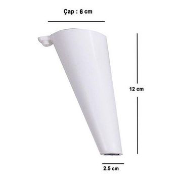 NZB 12 cm Beyaz Baza Ayak