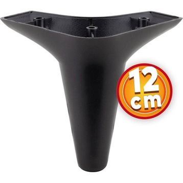 NZB Mobilya Kanepe Sehpa TV Ünitesi 12 cm Siyah Koltuk Ayağı