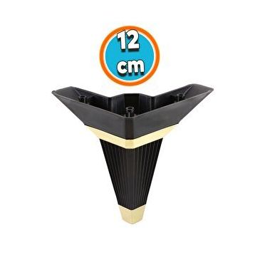 NZB Mobilya Kanepe Sehpa TV Ünitesi 12 cm Siyah Koltuk Ayağı