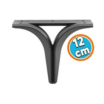 NZB Mobilya Kanepe Sehpa TV Ünitesi 12 cm Siyah Koltuk Ayağı