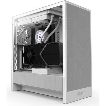 NZXT H5 Flow 2024 CC-H52FW-01 Fanlı Beyaz ATX Gaming Bilgisayar Kasası