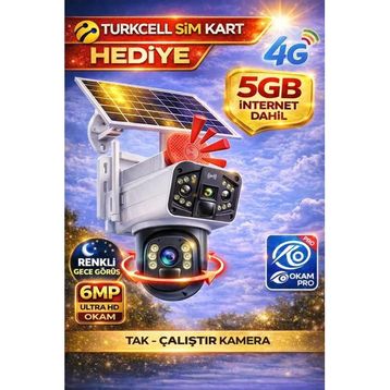 O-Kam 3915 Full HD Solar Gece Görüşlü Güvenlik Kamerası