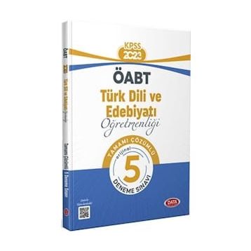 ÖABT Türk Dili ve Edebiyatı Öğretmenliği Tamamı Çözümlü 5 Deneme Sınavı - Data Yayınları