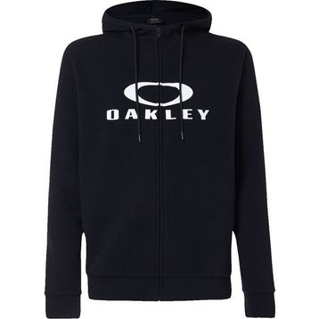 Oakley Bark 2.0 Full Zip Black White Erkek Sweatshirt