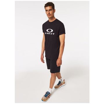 Oakley FOA402167 O BARK 2.0 Bisiklet Yaka Baskılı Beyaz - Siyah Erkek T-shirt