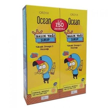Ocean Balık Yağı Kral Şakir Portakal Aromalı 150 ml Şurup