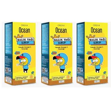 Ocean Balık Yağı Kral Şakir Portakal Aromalı 150 ml Şurup