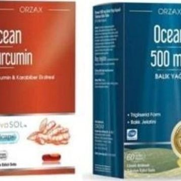 Ocean Curcumin 30 Kapsül + Ocean 500 mg Omega-3 Balık Yağı 60 Kapsül