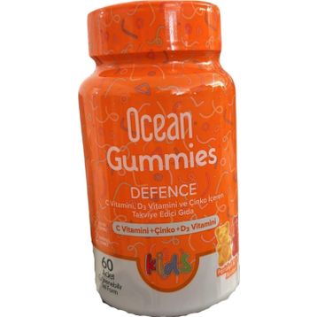 Ocean Gummies Defence Kids 60 Çiğnenebilir Jel Form