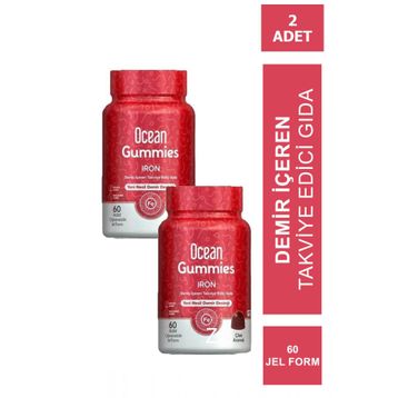 Ocean Gummies Iron 2x60 Çiğnenebilir Jel Form
