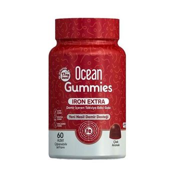 Ocean Gummies Iron Extra 60 Çiğnenebilir Tablet