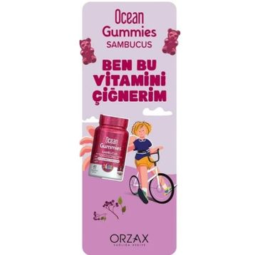 Ocean Gummies Sambucus Kids 60 Çiğnenebilir Tablet