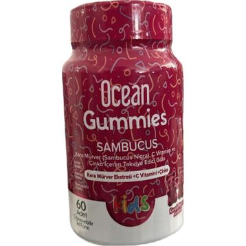 Ocean Gummies Sambucus Kids 60 Çiğnenebilir Tablet