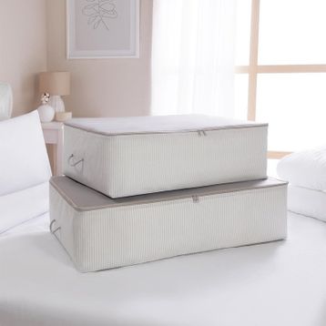 Ocean Home 2'li Gri Stuff Things Baza Altı Hurç Set