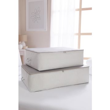 Ocean Home 2'li Gri Stuff Things Baza Altı Hurç Set