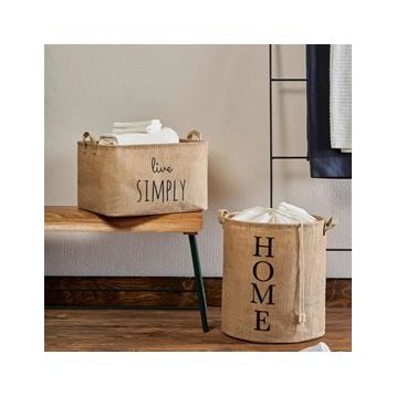 Ocean Home 2'li Jüt Sepet Set
