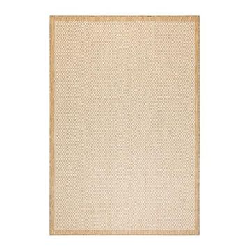 Ocean Home Textile 160x230 cm Leke Tutmaz İç Dış Mekan Bej Renk Balıksırtı Halı Kilim