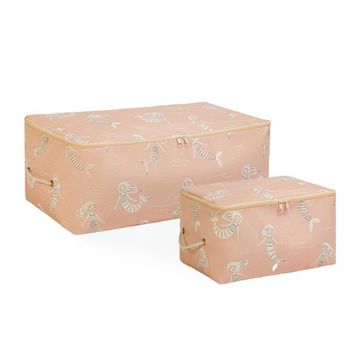 Ocean Home Textile 30x22x18 / 52x28x21 cm 2'li Çocuk Odası Deniz Kızı Hurç Set