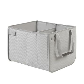 Ocean Home Textile 31x36x27 cm Araç İçi Gri Balıksırtı Bagaj Düzenleyici